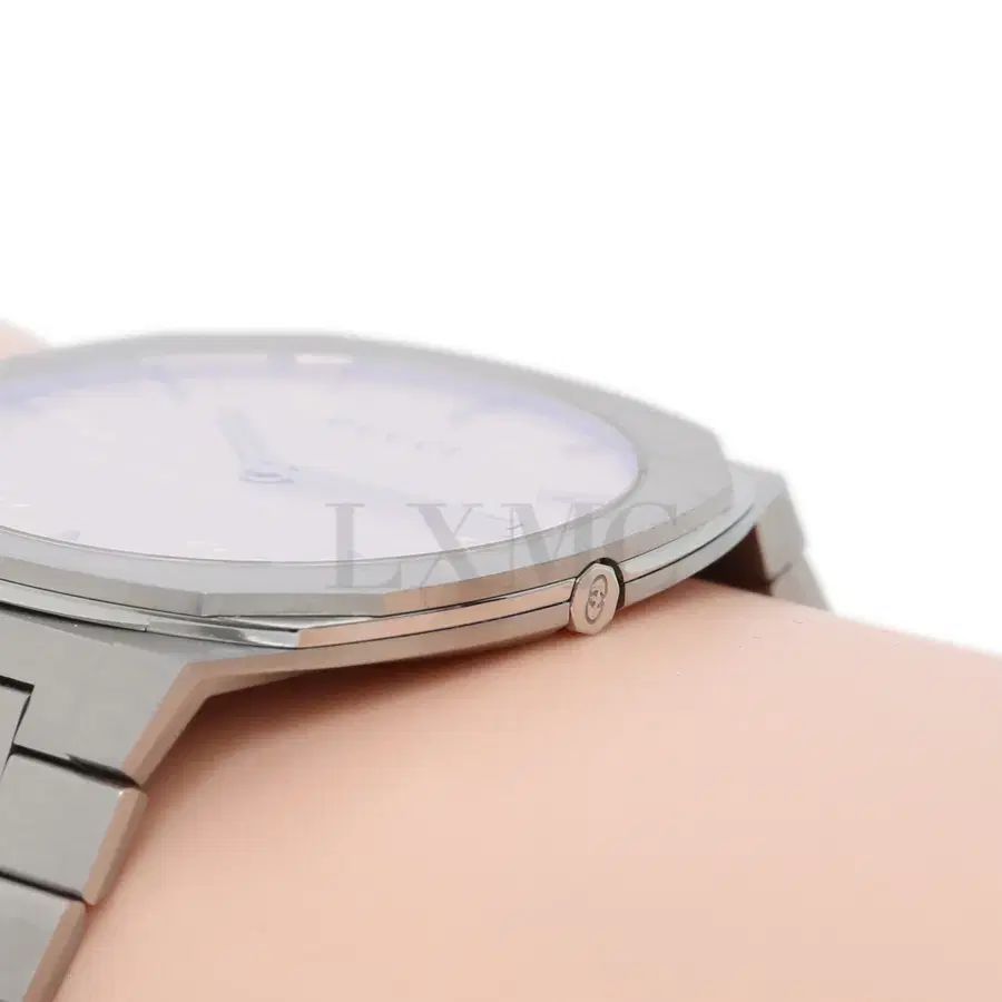  グッチ 25 H ウォッチ ピンク ガラス 38 mm 腕時計(クォーツ) 腕時計(アナログ)