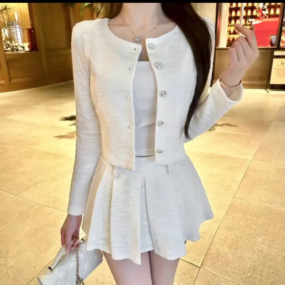 イヴ TWEE ツイード セットアップ