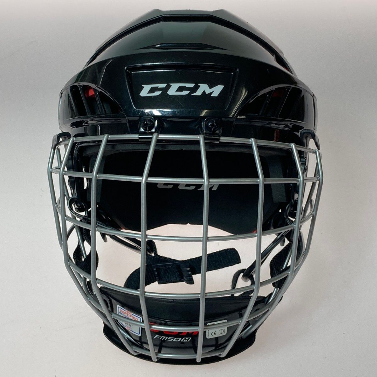 CCM シーシーエム 50 アイスホッケー ヘルメット フェイスガード付 サイズM 外