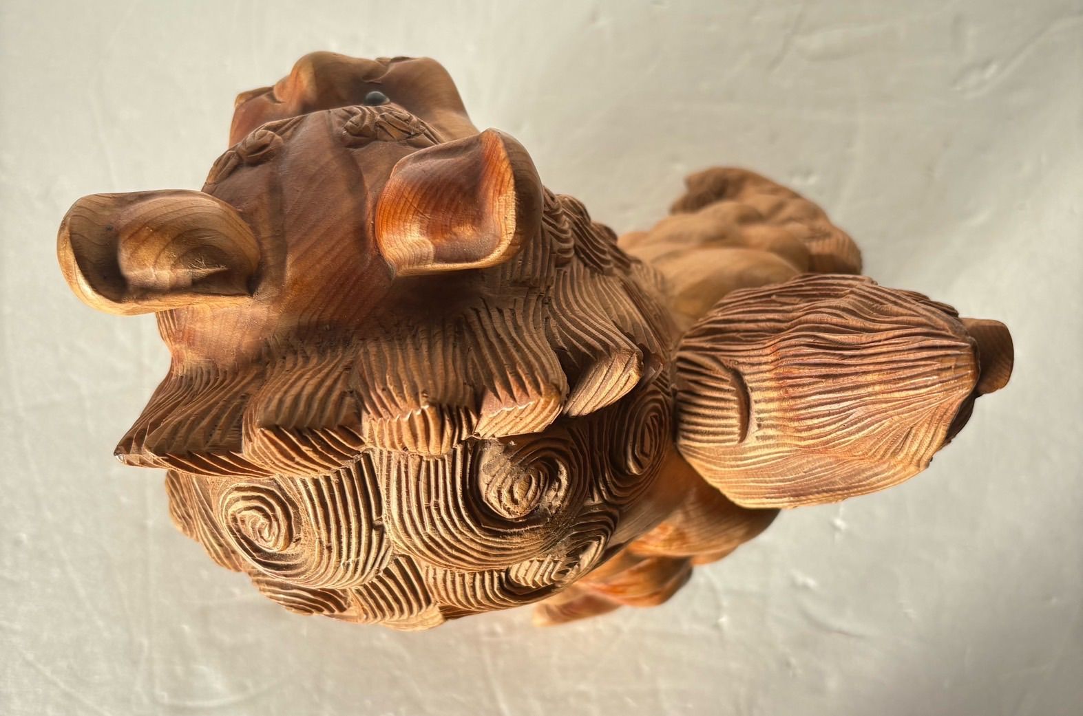 木製 玉乗り唐獅子