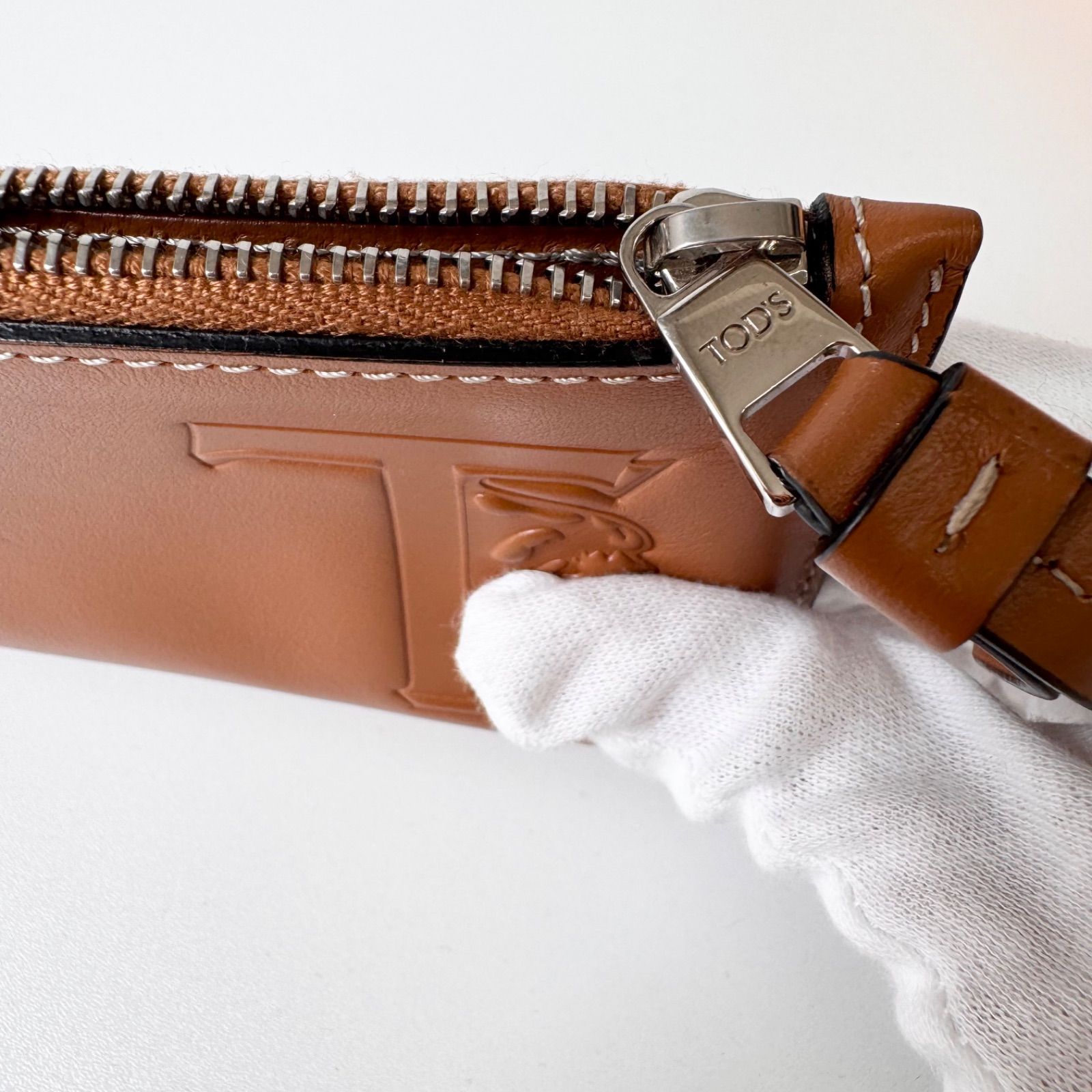  BCランク TOD S トッズ カードケース コインケース ストラップ セット レザー ブラウン 86 EL コインケース 小銭入れ 小物