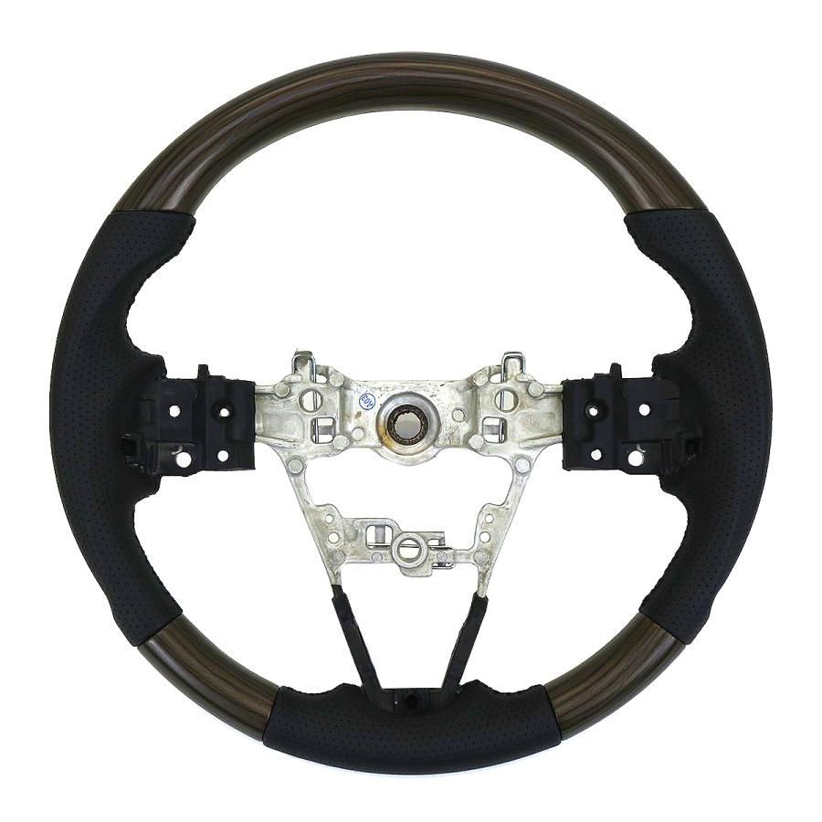 ダイハツ タフト タント アトレー ハイゼット 木目調 ステアリング ブラウン ハンドル ノーマルグリップ 内装 カスタム