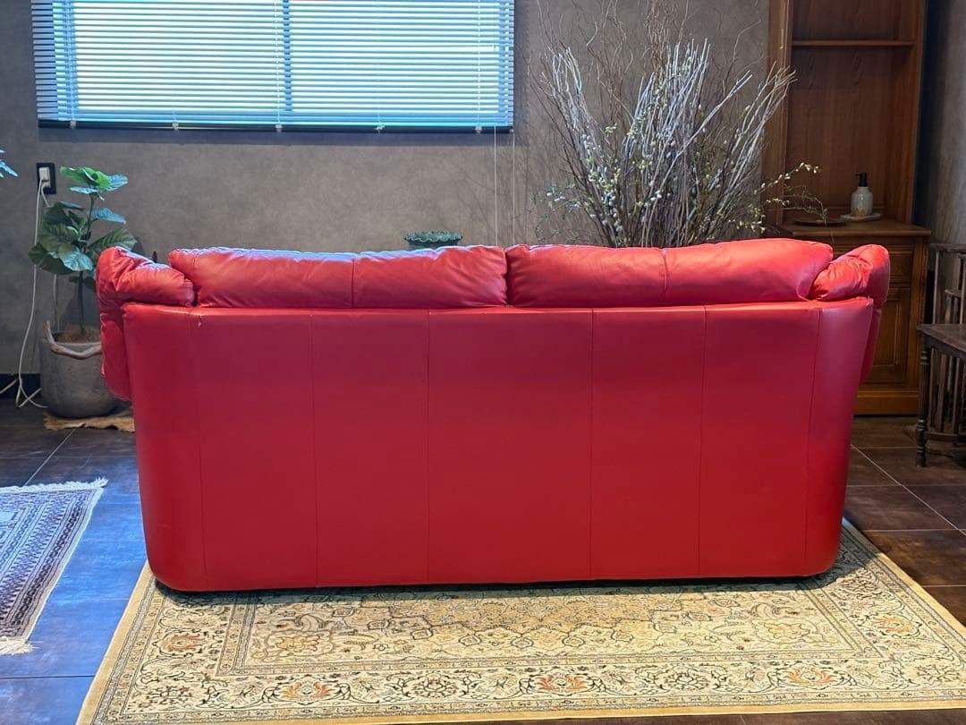 カウチソファ レッドソファ