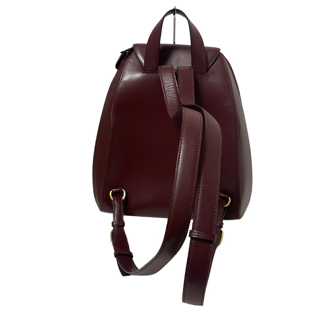 Cartier(カルティエ) リュックサック - ボルドー レザー - メルカリ