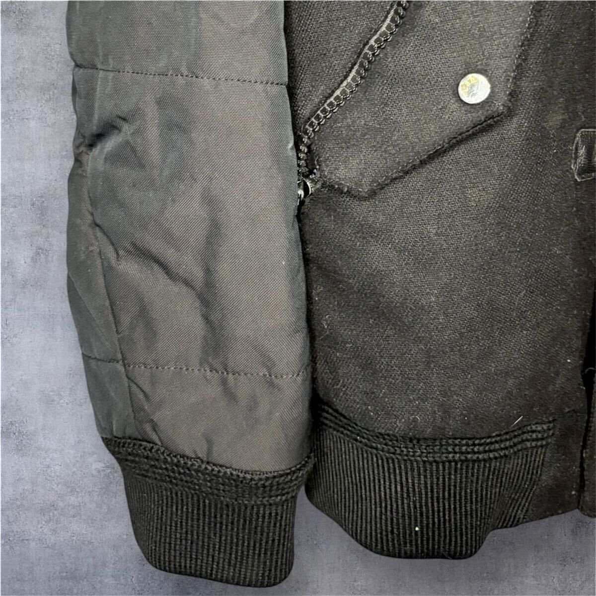 Lab. PAL ZILERI テック ダッフル ボンバージャケット 46 黒 