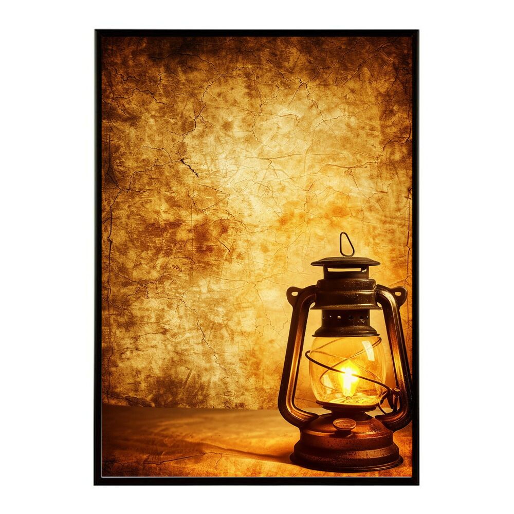 B2サイズ（約51x73cm）】【lm-poster-4171】【フレーム付き】ランタン