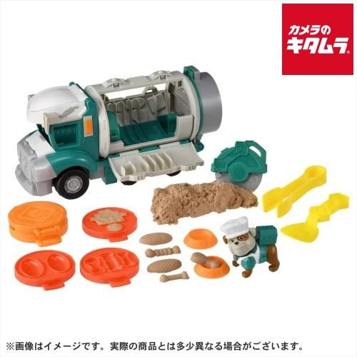 【新品】タカラトミー パウ・パトロール ラブル＆クルー グラベルじいちゃんのクルーフードトラック(お砂付)