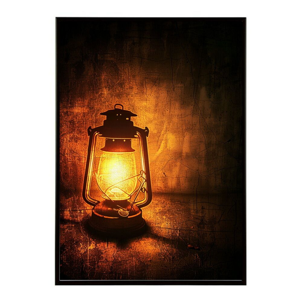 B2サイズ（約51x73cm）】【lm-poster-4185】【フレーム付き】ランタン