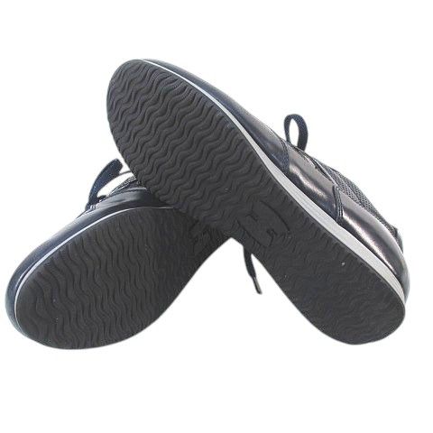 【中古】ホーガン HOGAN ローカットスニーカー 6.5 ネイビー 紺 レザー イタリア製 メンズ ホーガン HOGAN ローカットスニーカー 6.5 ネイビー 紺 レザー