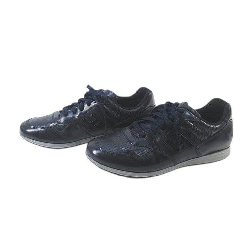 ホーガン HOGAN ローカットスニーカー 6.5 ネイビー 紺 レザー
