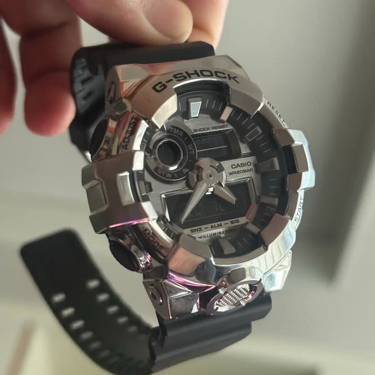 G-SHOCK ジーショック スチール 흑실버 GM 700