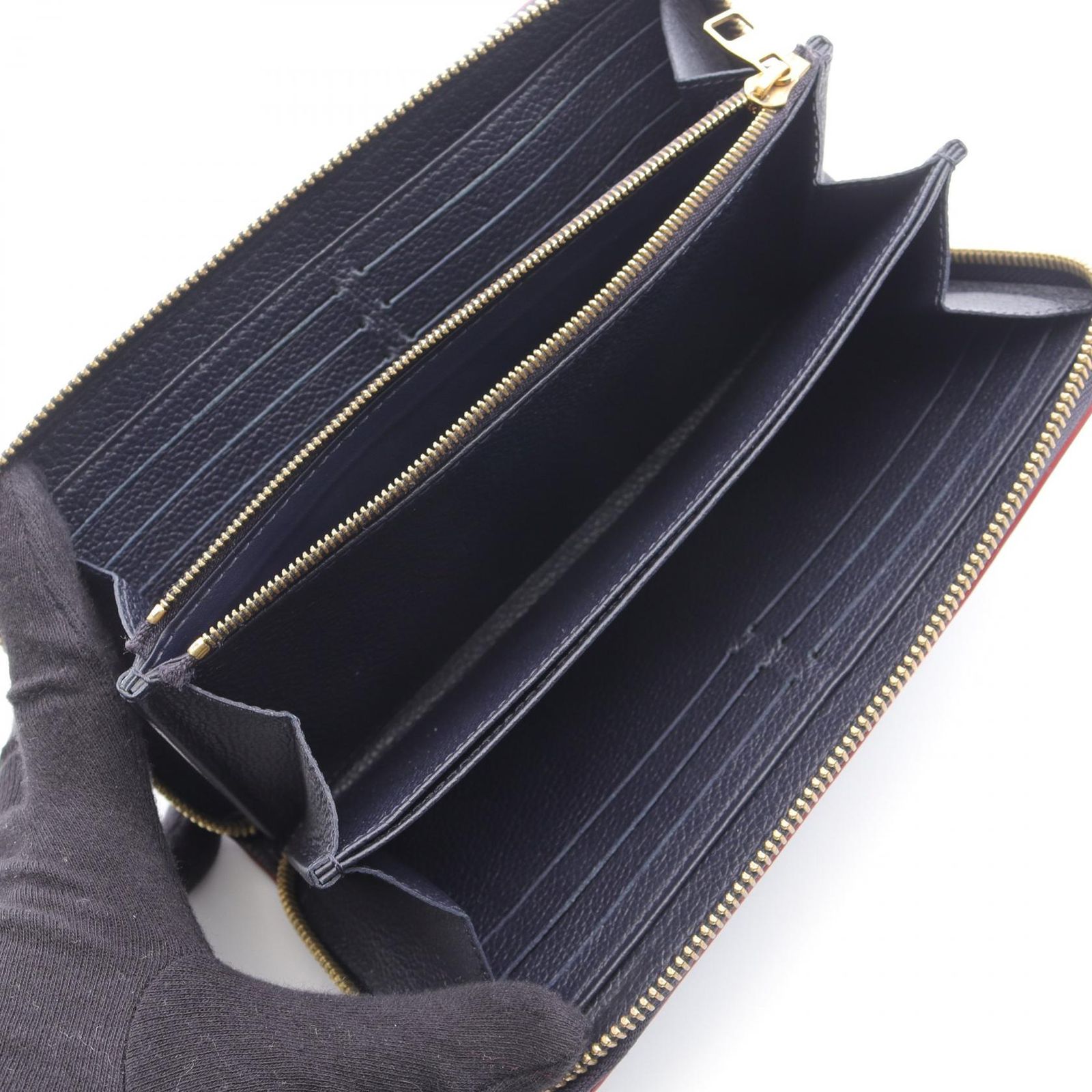  LOUIS VUITTON ルイ ヴィトン ジッピー ウォレット モノグラムアンプラント マリーヌルージュ ラウンド長財布 長財布 小物