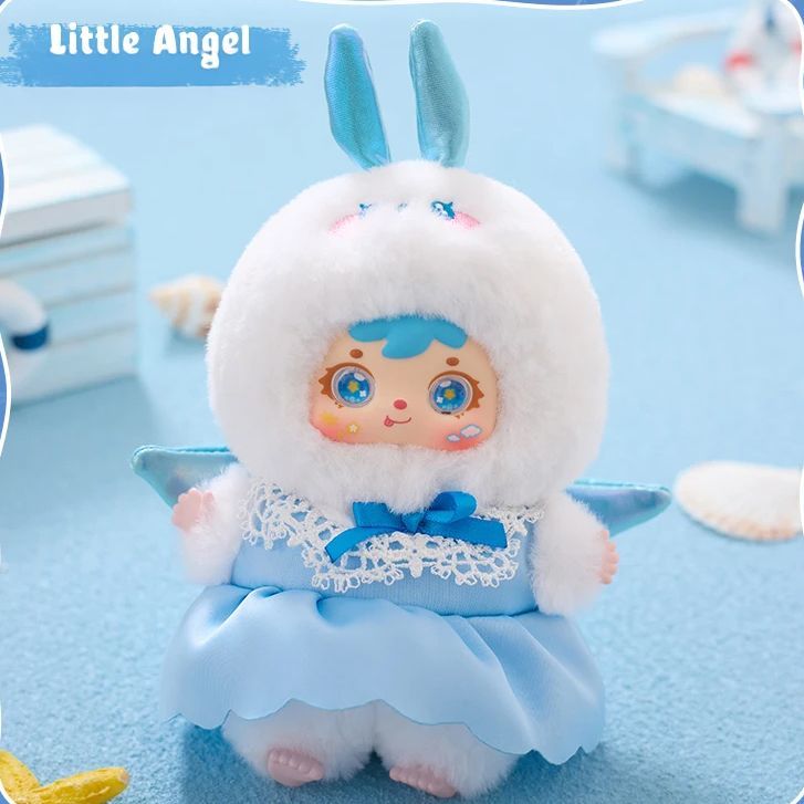 Samuel ベビーフェイスドール ブルー Mサイズ 1個 ぬいぐるみ