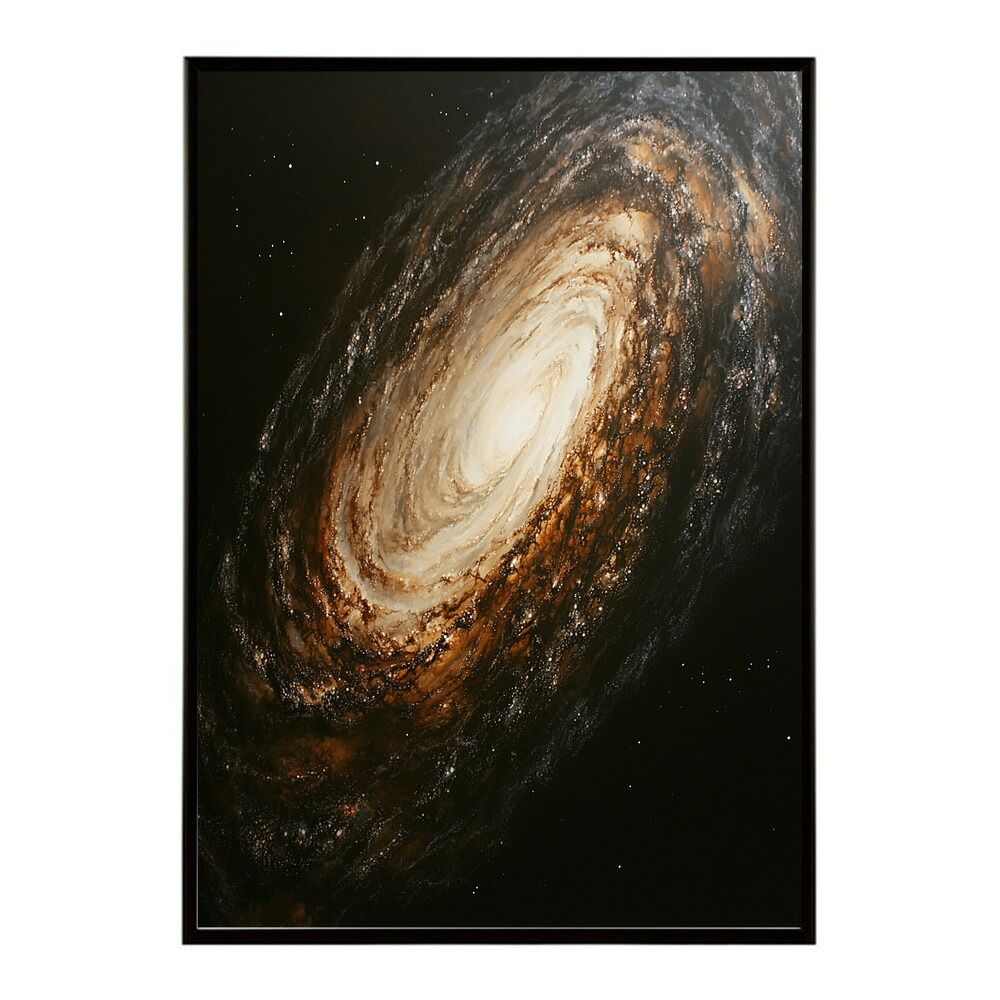 【A1サイズ（約59x84cm）】【lm-poster-410】【フレーム付き】宇宙 ポスター 銀河 惑星 星 星空 アートプリント 北欧風 壁掛け モダン リビング 玄関 寝室 子供部屋