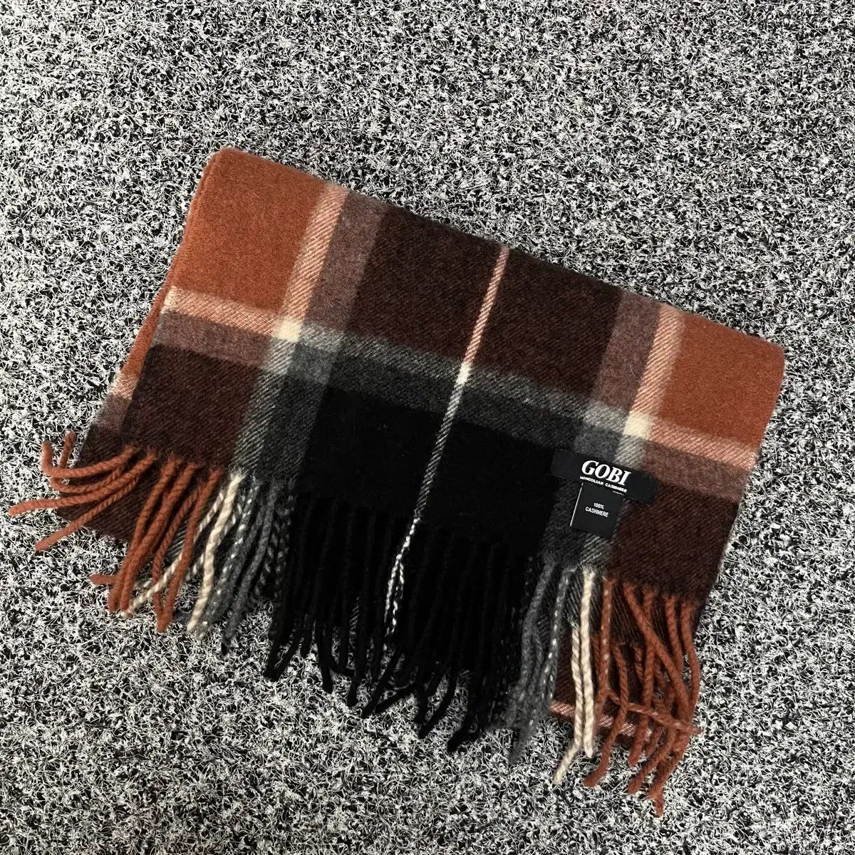 GOBI ゴビ カシミア CHECK マフラー