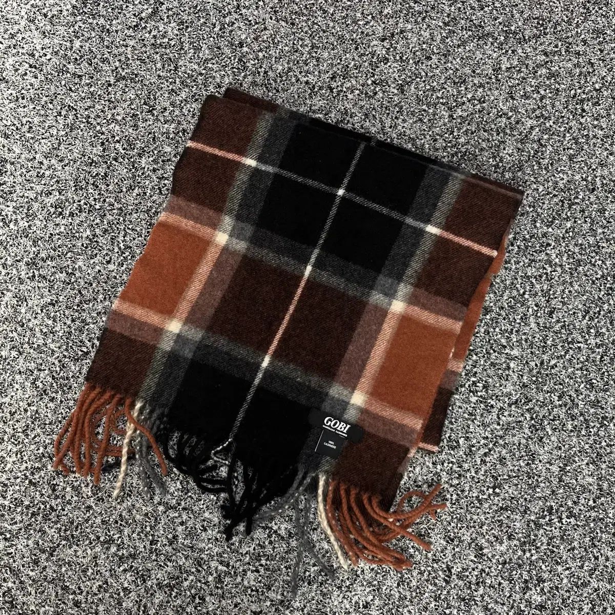 GOBI ゴビ カシミア CHECK マフラー