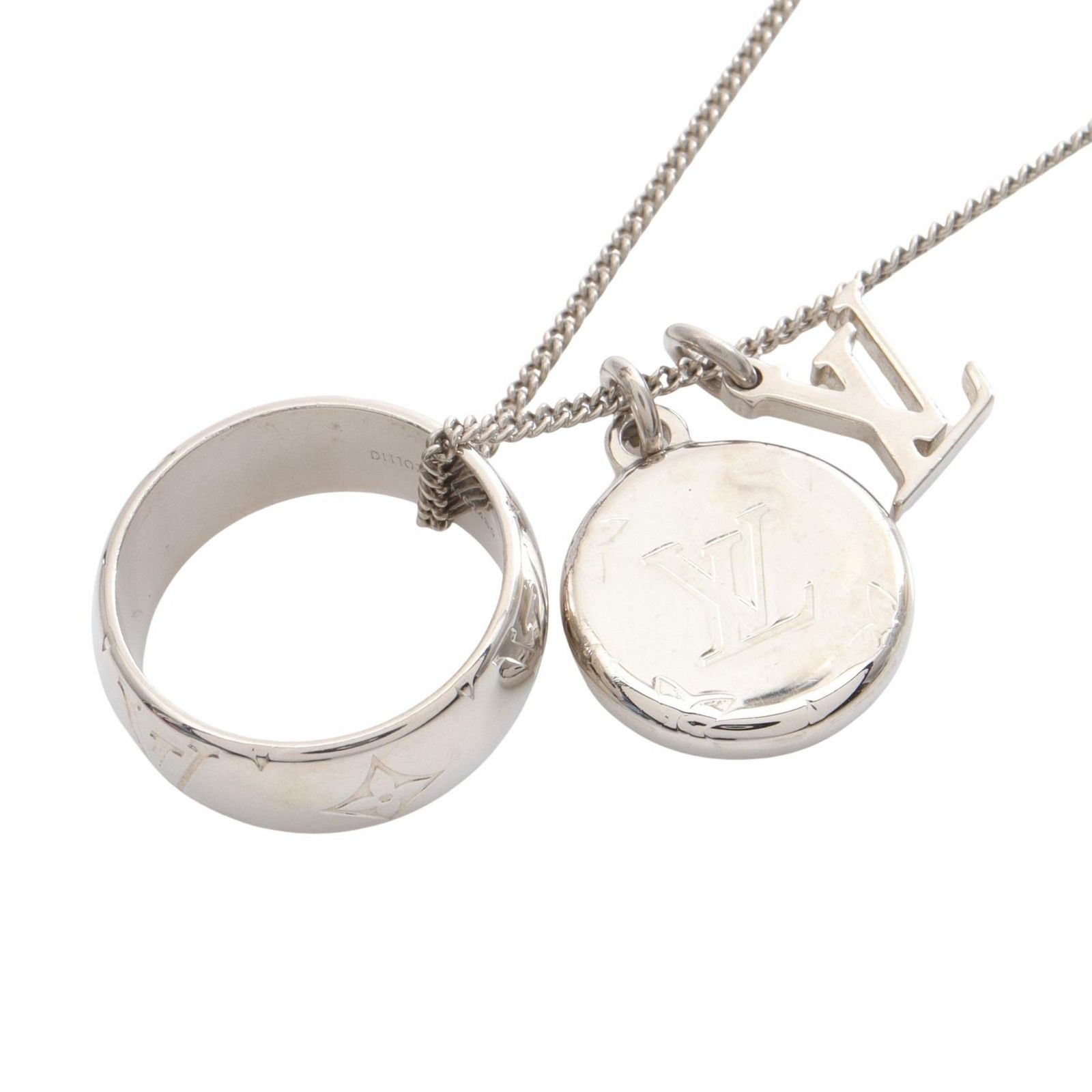 LOUIS VUITTON ルイ ヴィトン リングネックレス モノグラム ネックレス