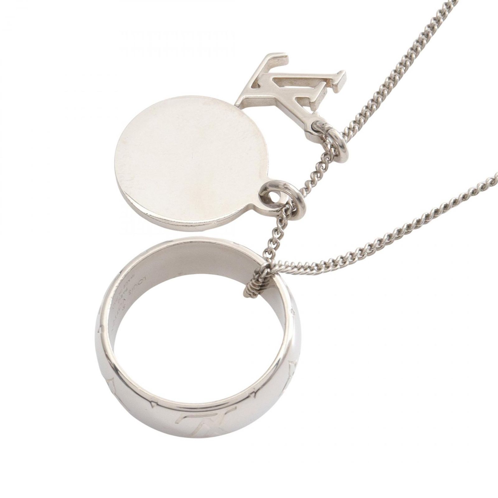 LOUIS VUITTON ルイ ヴィトン リングネックレス モノグラム ネックレス