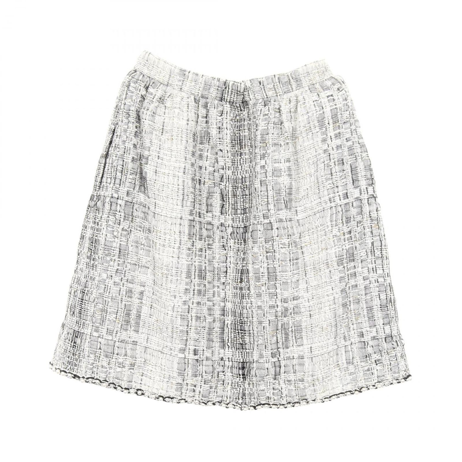 CHANEL シャネル ツイード フェイクパール スカート