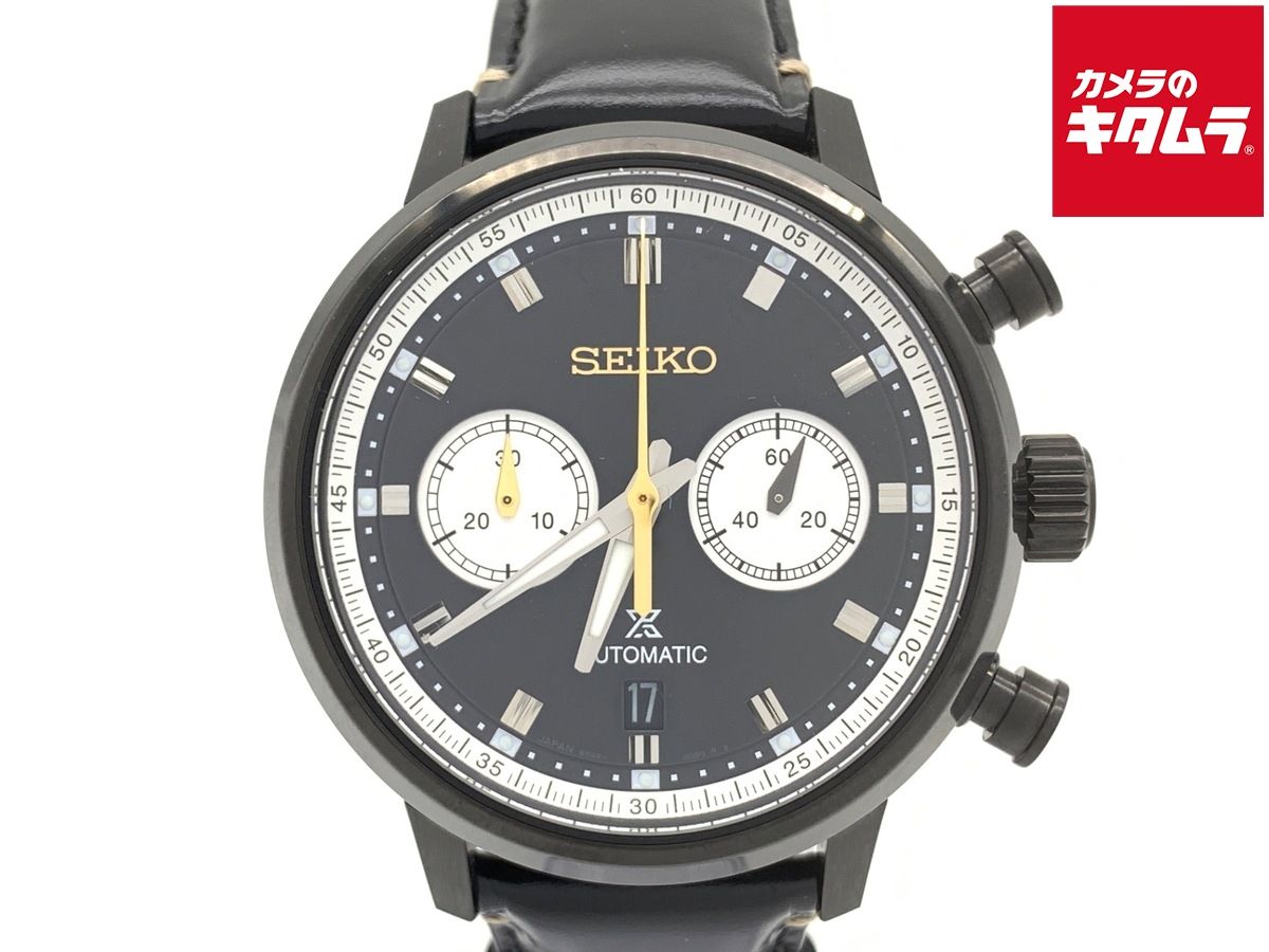 セイコー プロスペックス スピードタイマー ブラック SBEC 013 8 R 46-00 E 0 ステンレススティール 山縣亮太モデル 100本