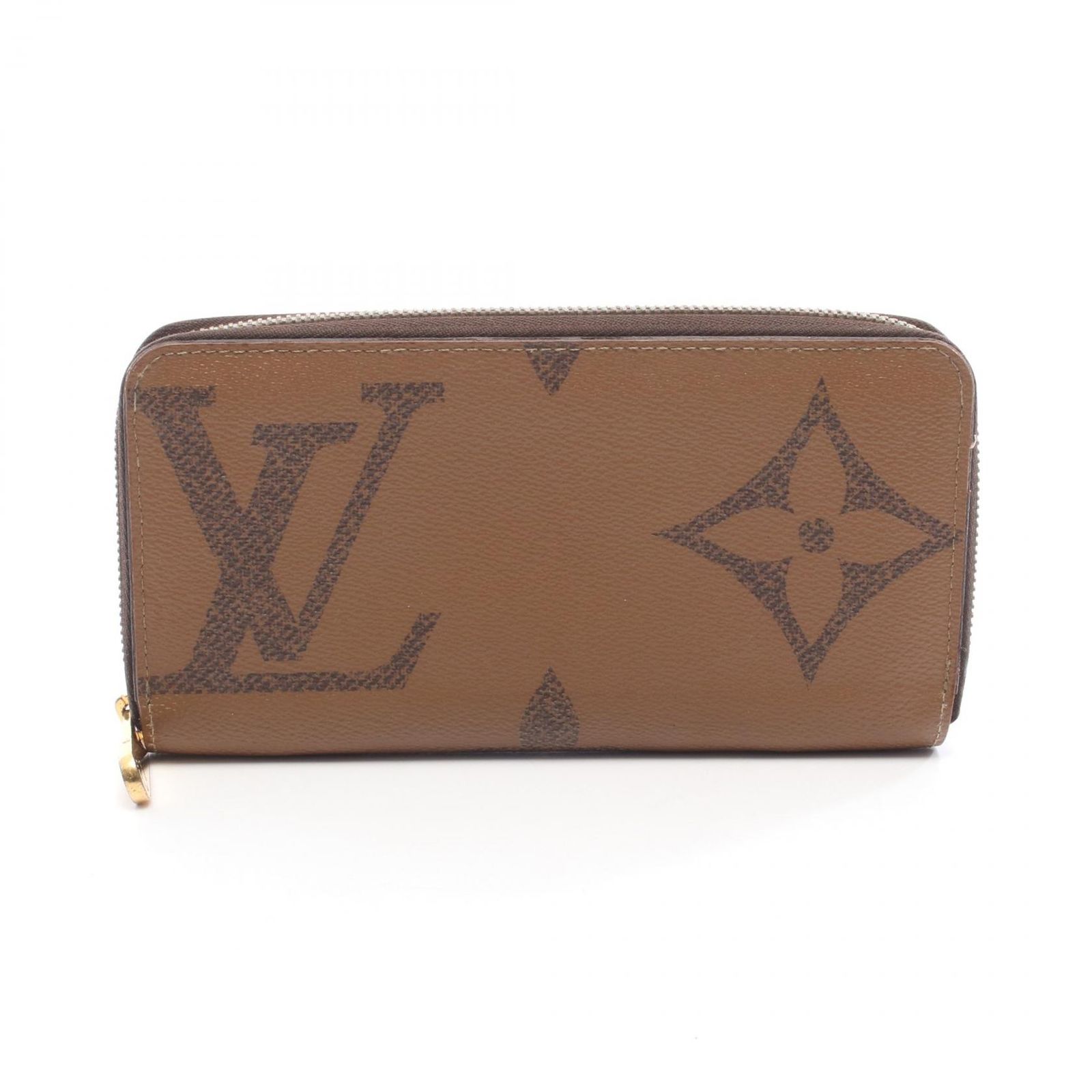 LOUIS VUITTON ルイ ヴィトン ジッピーウォレット モノグラムジャイアントリバース ラウンド長財布