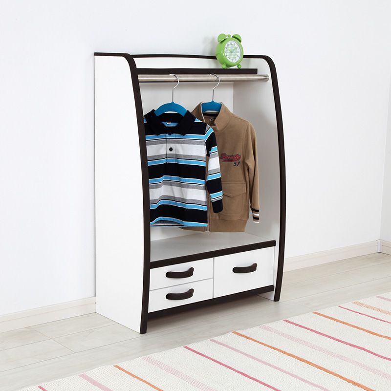 子供用 ハンガーラック 幅63 cm ハンガー ラック 洋服掛け 制服掛け 子供部屋 整理棚