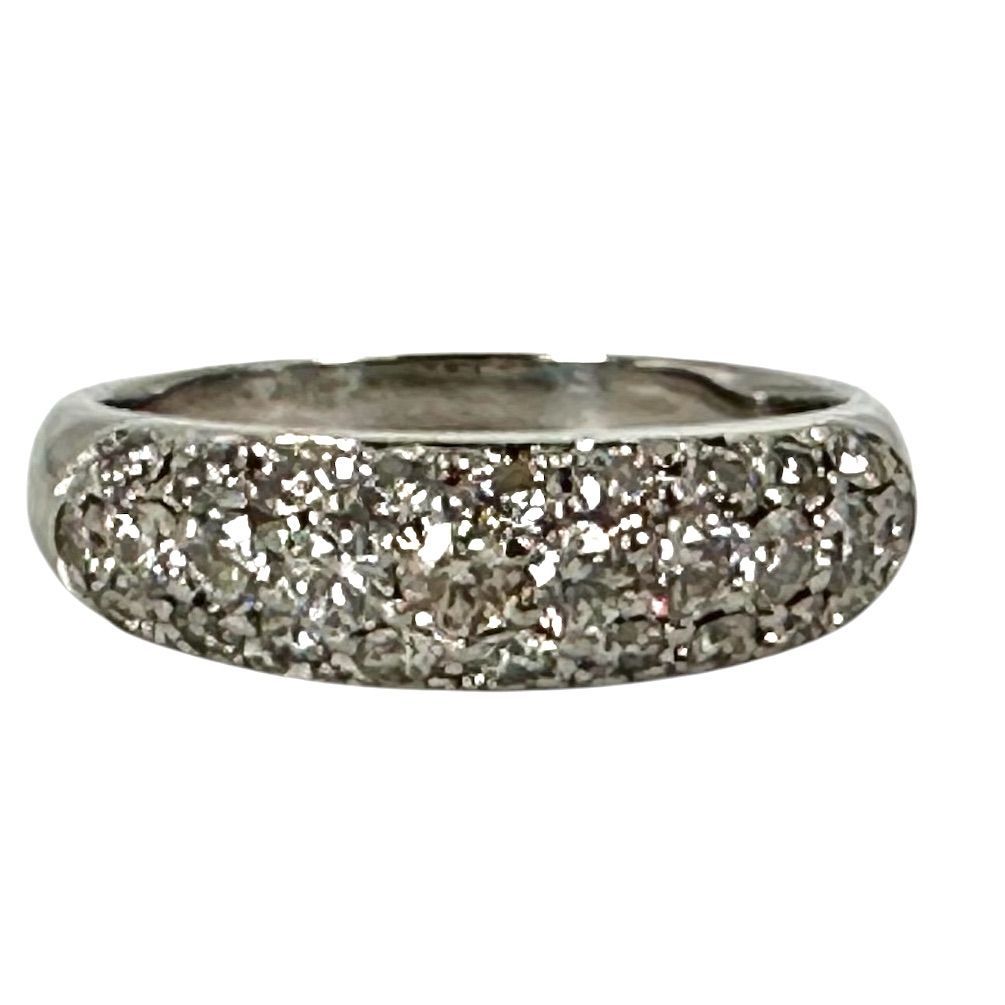 Pt 900 D 1.00 ct リング 4.6 g 14.5号 レディース ジュエリー 指輪 -AB 9304