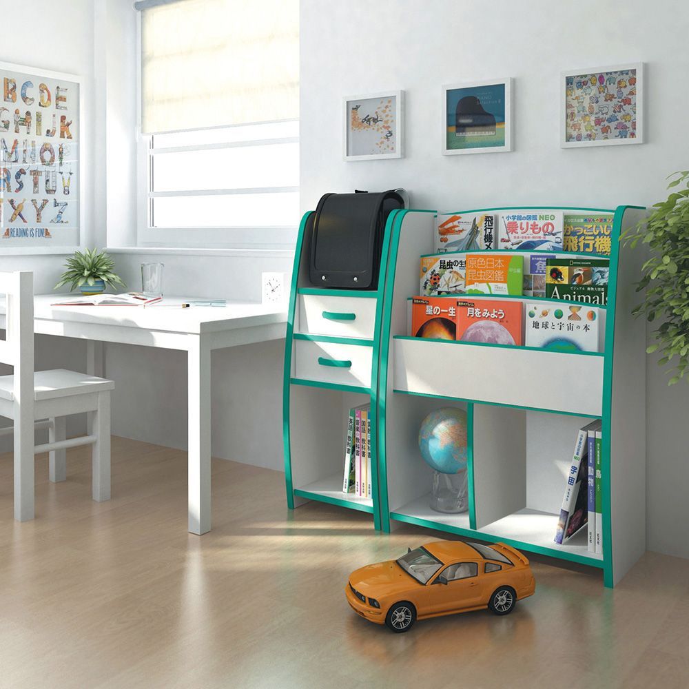 子供用 マガジンラック 幅48 cm 本棚 絵本たて 絵本ラック 子供部屋