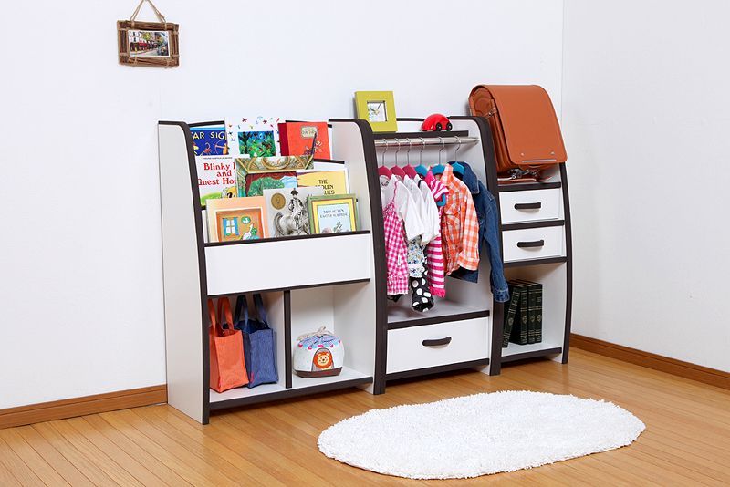 子供用 ハンガーラック 幅48 cm ハンガー 洋服掛け 子供服 制服 子供部屋