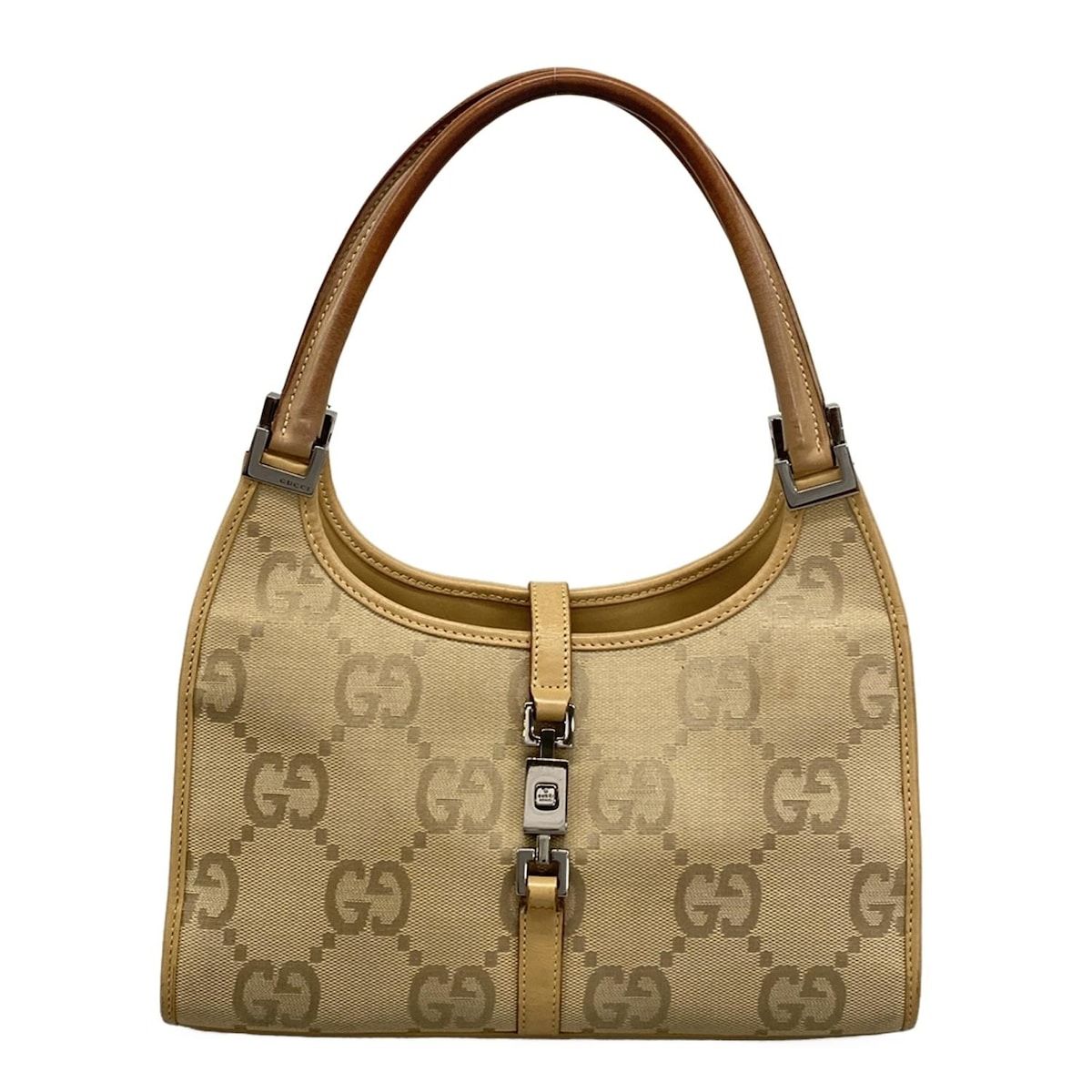 GUCCI(グッチ) ハンドバッグ ジャッキー,ジャンボGG 21068 ベージュ