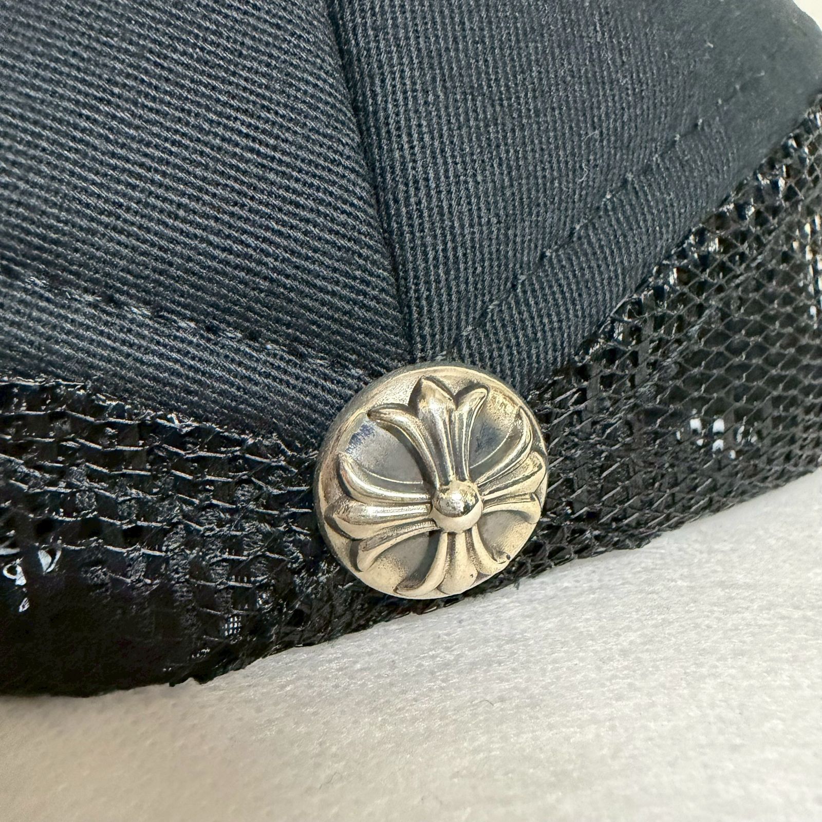 CHROME HEARTS Cemetery Cross Calf Hair クロムハーツ セメタリー