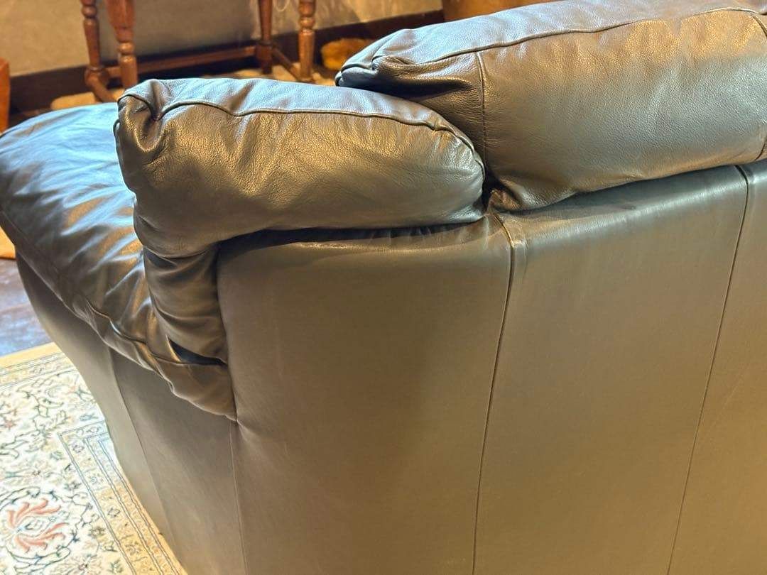 ②カウチソファ ブラックソファ 購入 2P モダン クラシック シンプル