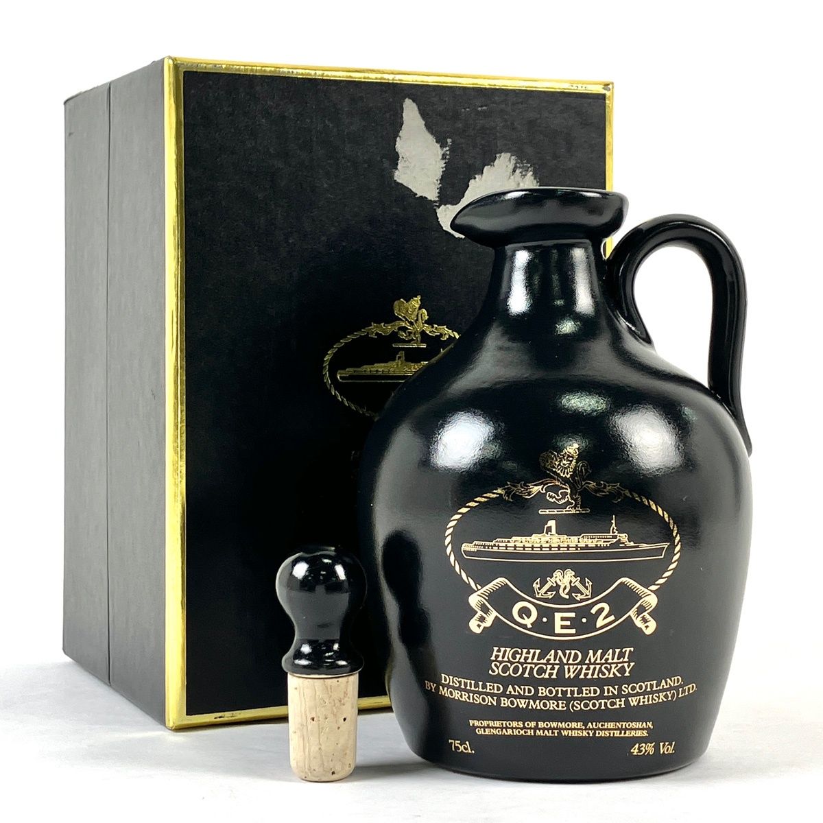 クイーンエリザベス2世 陶器ボトル 750ml 43% 未開栓 古酒 クイーンエリザベス2世 QE2 黒陶器 750ml 古酒 - メルカリ