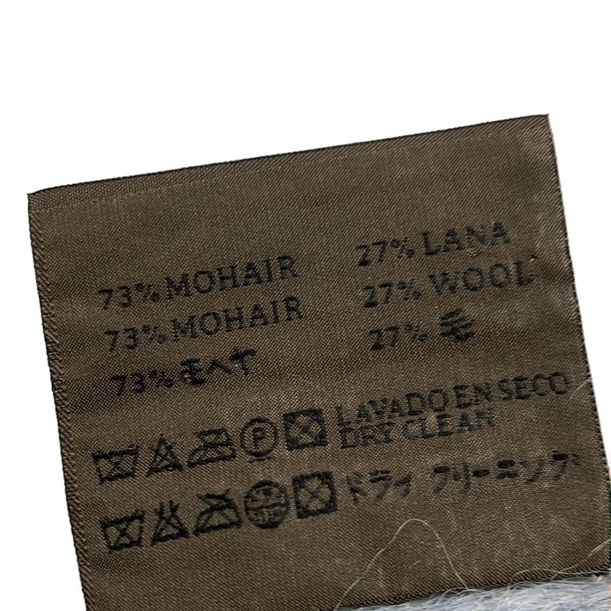  LOEWE ロエベ ストール ショール - ライトブルー×ライトグレー ウール ストール ショール 小物