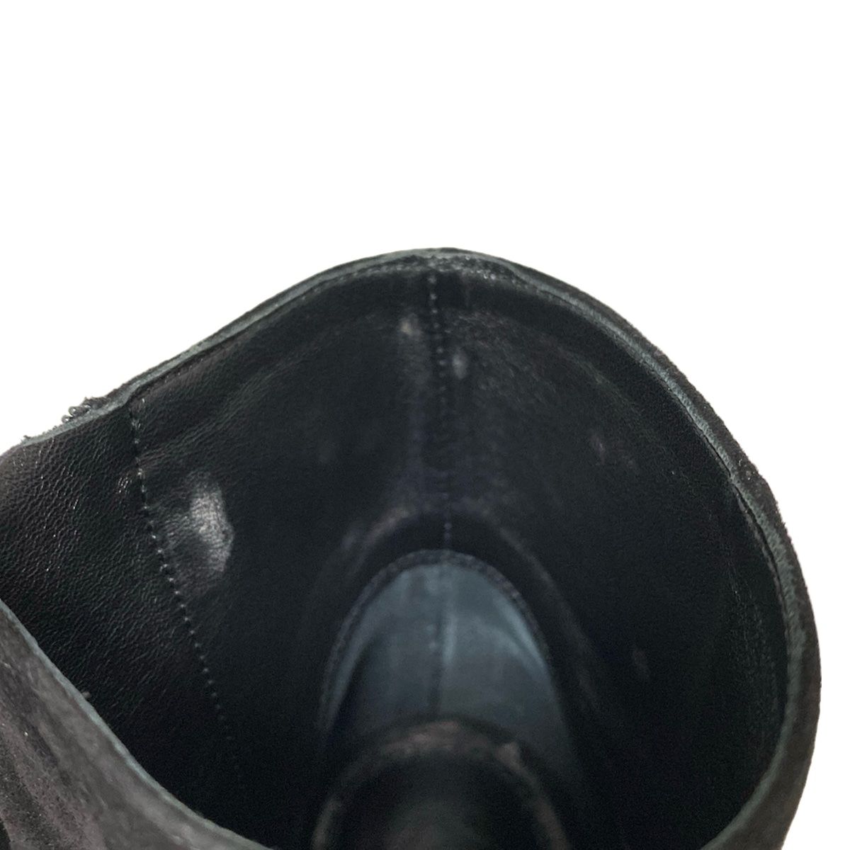  PRADA プラダ ショートブーツ 36 レディース - 黒×シルバー×クリア ビジュー ブーティ ブーツ