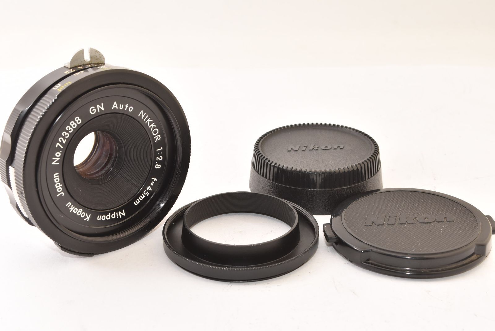 ☆美品☆ Nikon ニコン GN Auto NIKKOR 45mm F2.8 フード付き 2512079