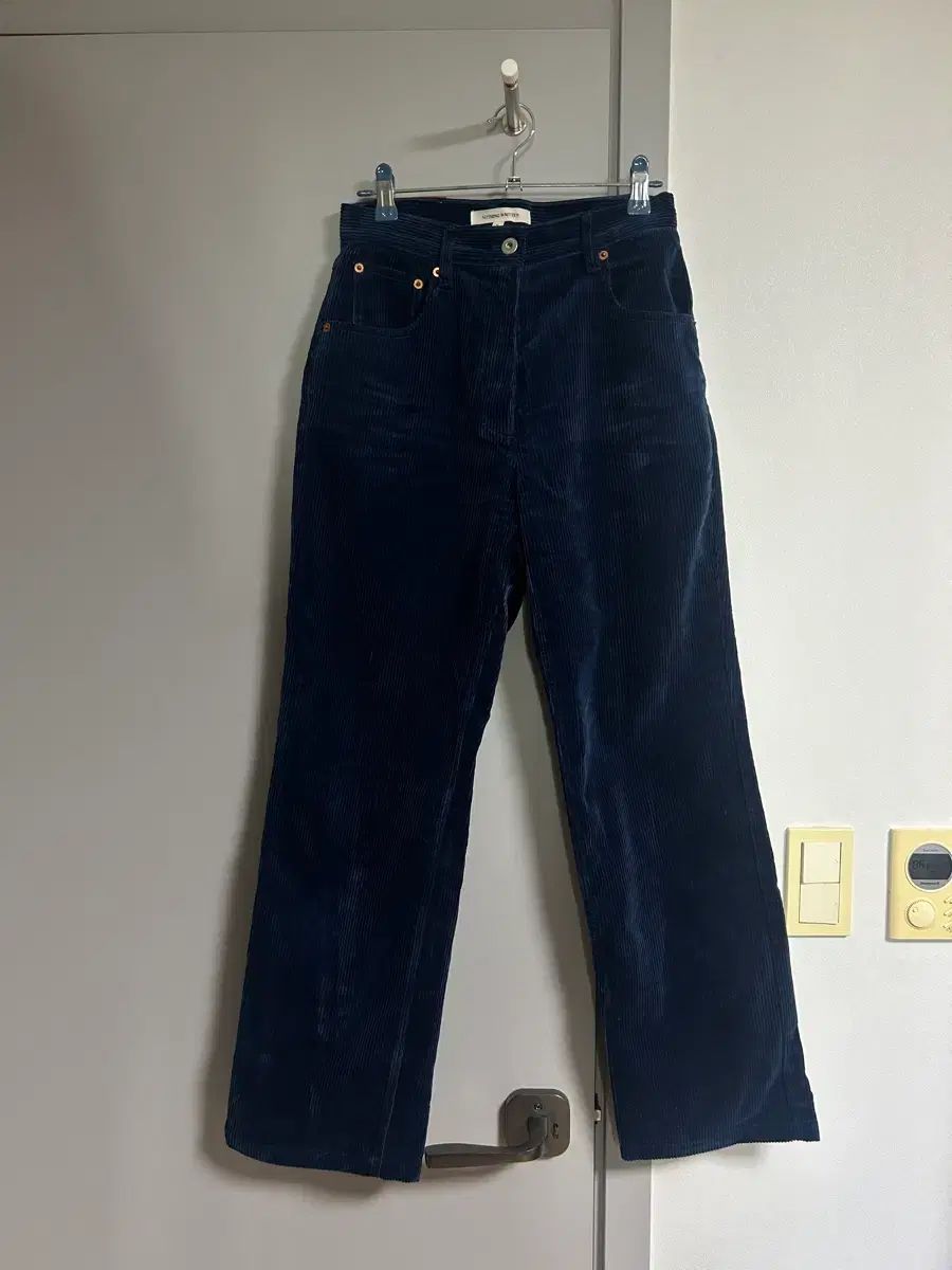 ナッシングリトゥン ネイビー コーデュロイ パンツ