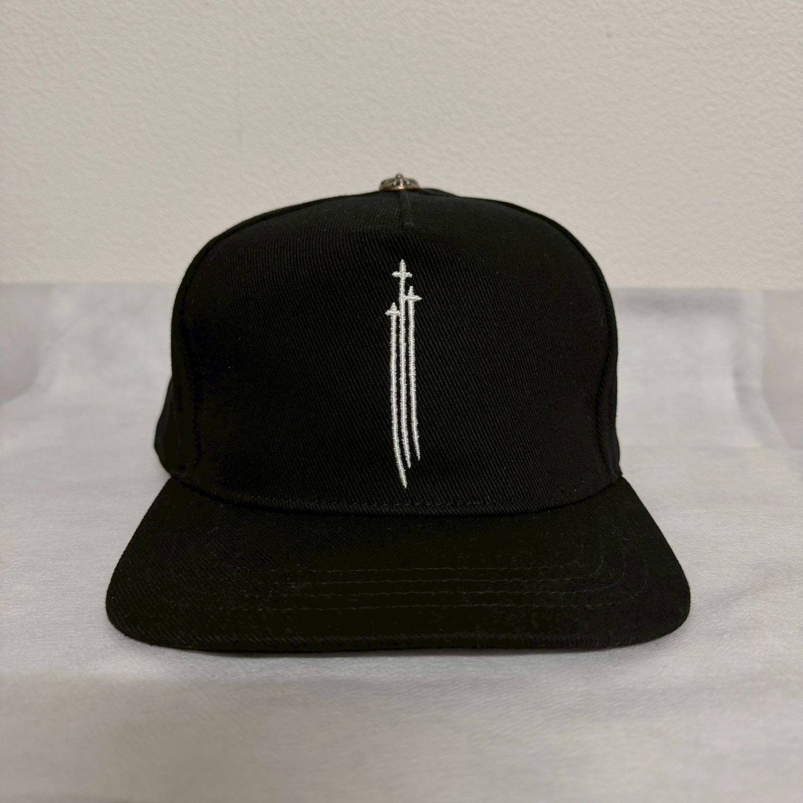 CHROME HEARTS BaseBall Cap RS 3 Scroll Label クロムハーツ ベースボール キャップ スクロールラベル 帽子 黒 ブラック メンズ レディース