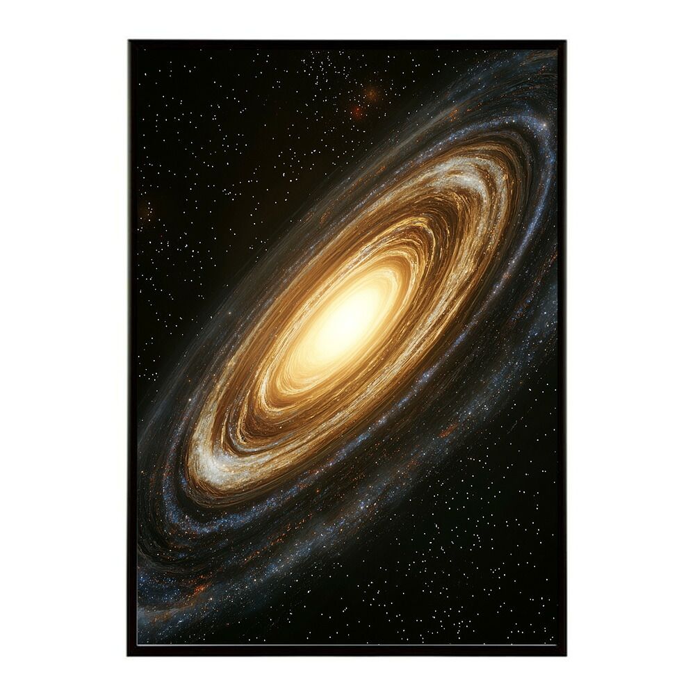 A 約42 x 59 cm lm poster 430 フレーム付き 宇宙 ポスター 銀河 惑星 星 星空 アートプリント 北欧風 壁掛け モダン リビング 玄関 寝室 子供部屋