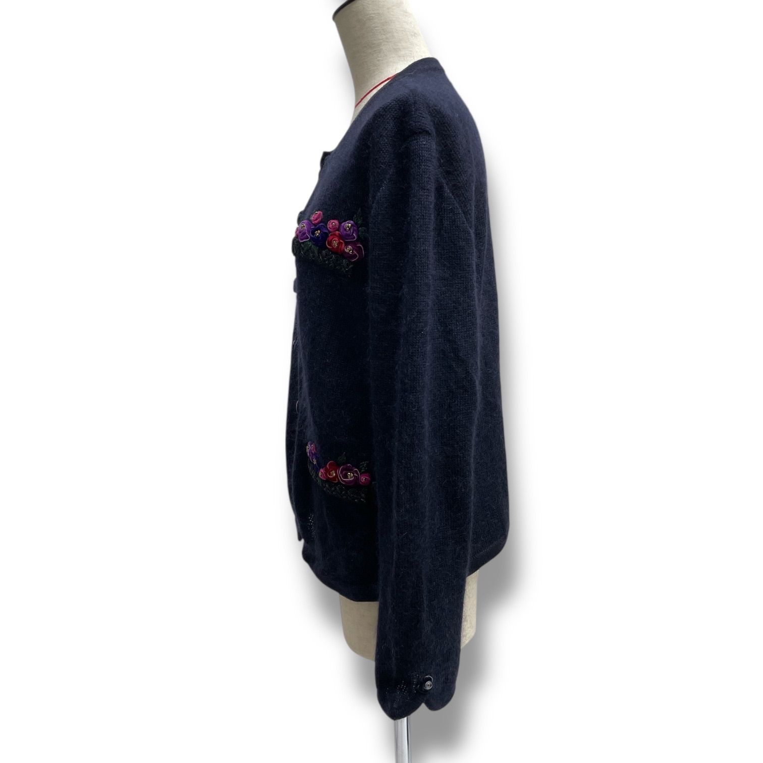 ATELIER SAGAN アトリエサガン 刺繍カーディガン ニットカーディガン