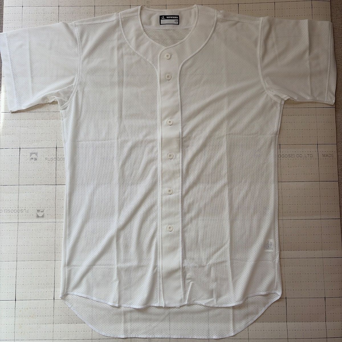 野球部ユニフォームアイボリー ト2512-①-5452 新品 レワード REWARD 野球ユニフォームシャツ