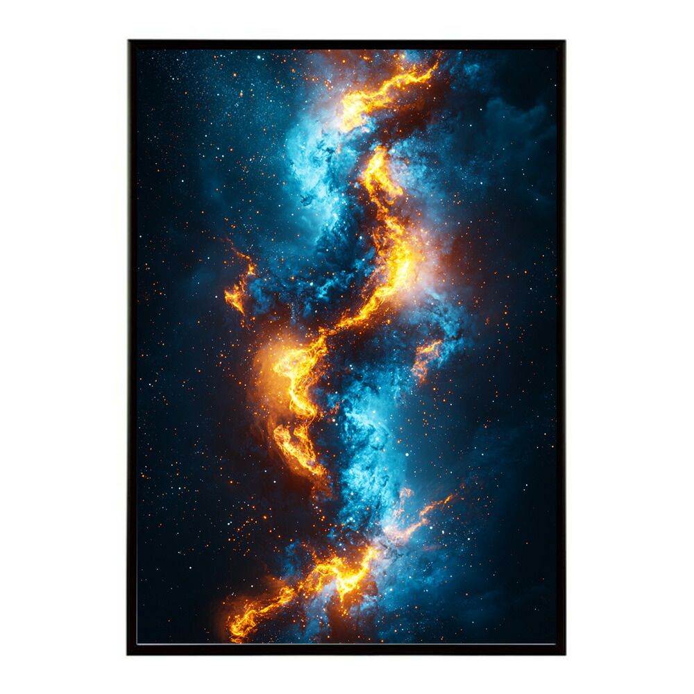 B2サイズ（約51x73cm）】【lm-poster-438】【フレーム付き】宇宙