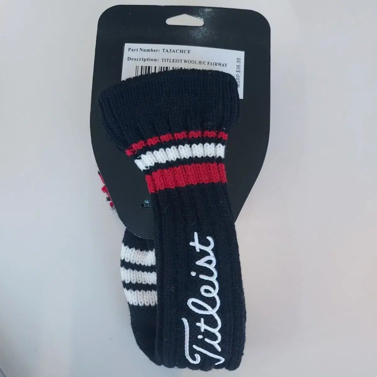 Titleist タイトリスト ウッド ヘッドカバー ブラック レッド 白