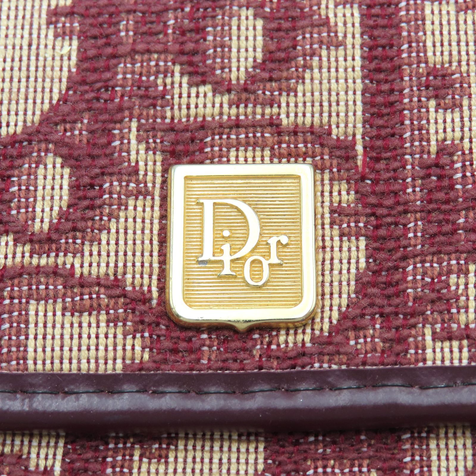 Christian Dior クリスチャンディオール トロッター ボルドー 三つ折り