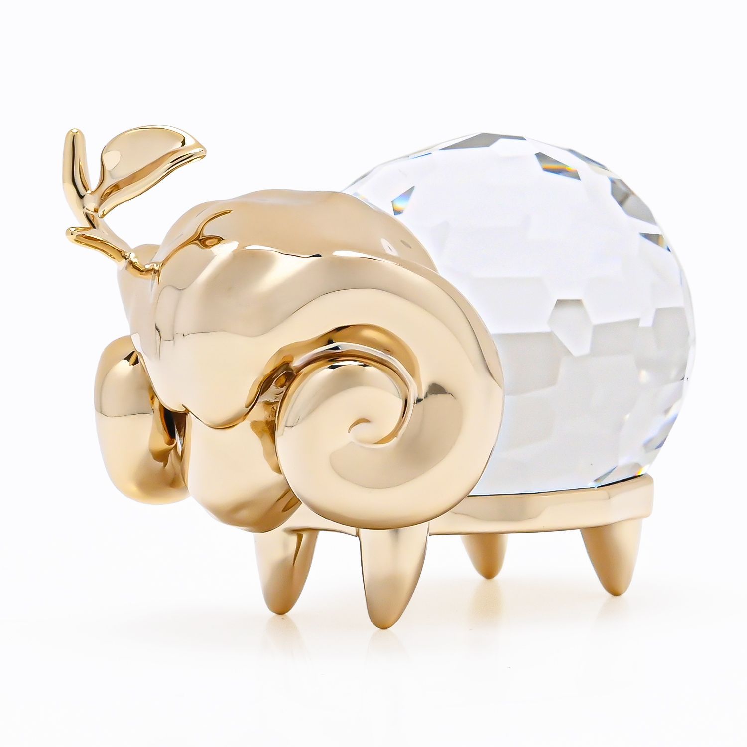 スワロフスキー クリスタルフィギュア フィギュリン Zodiac おひつじ座 牡羊座 星座 12星座 クリア ゴールド 5669957 インテリア オブジェ 置物