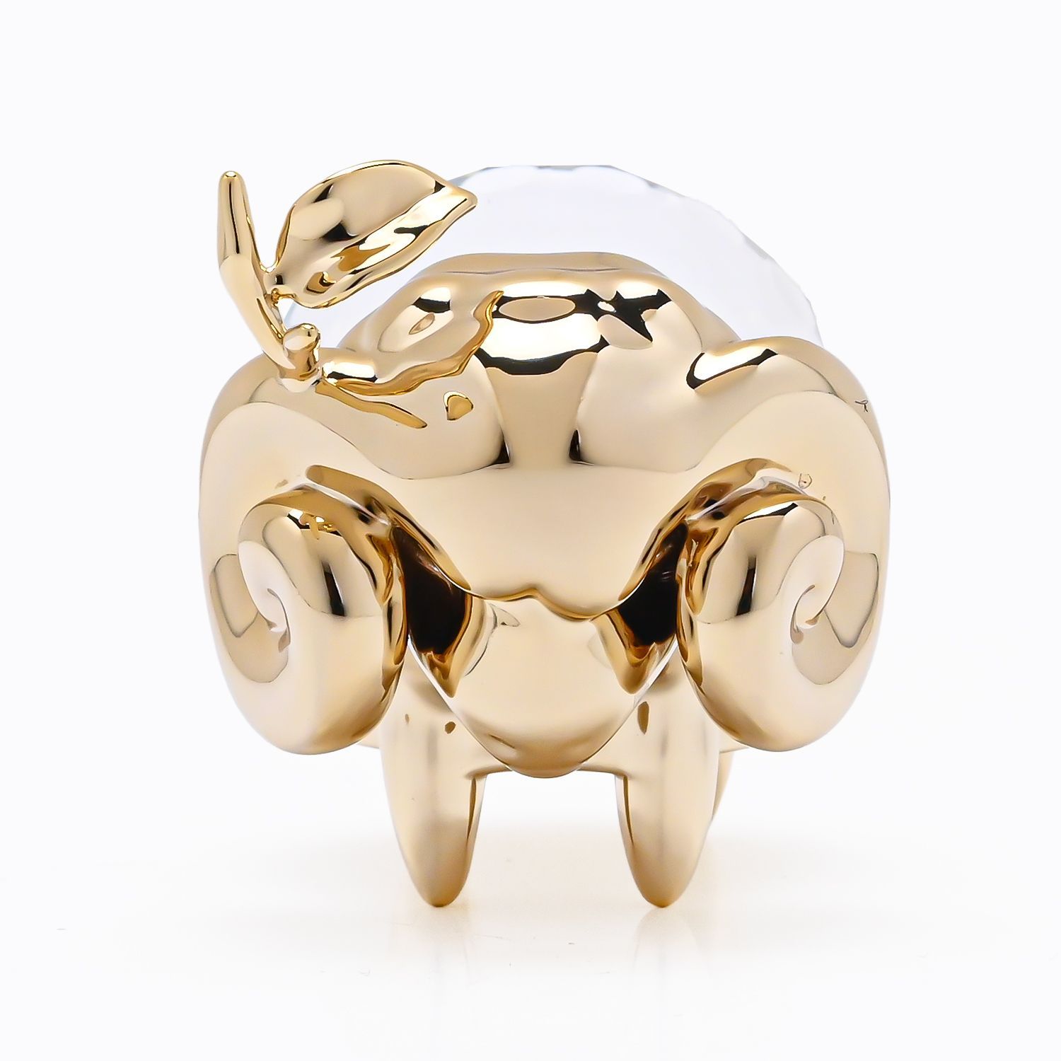  スワロフスキー SWAROVSKI クリスタルフィギュア フィギュリン Zodiac おひつじ座 牡羊座 星座 12星座 クリア ゴールド 5669957 インテリア オブジェ 置物 ミニ観葉植物 置物 インテリア小物