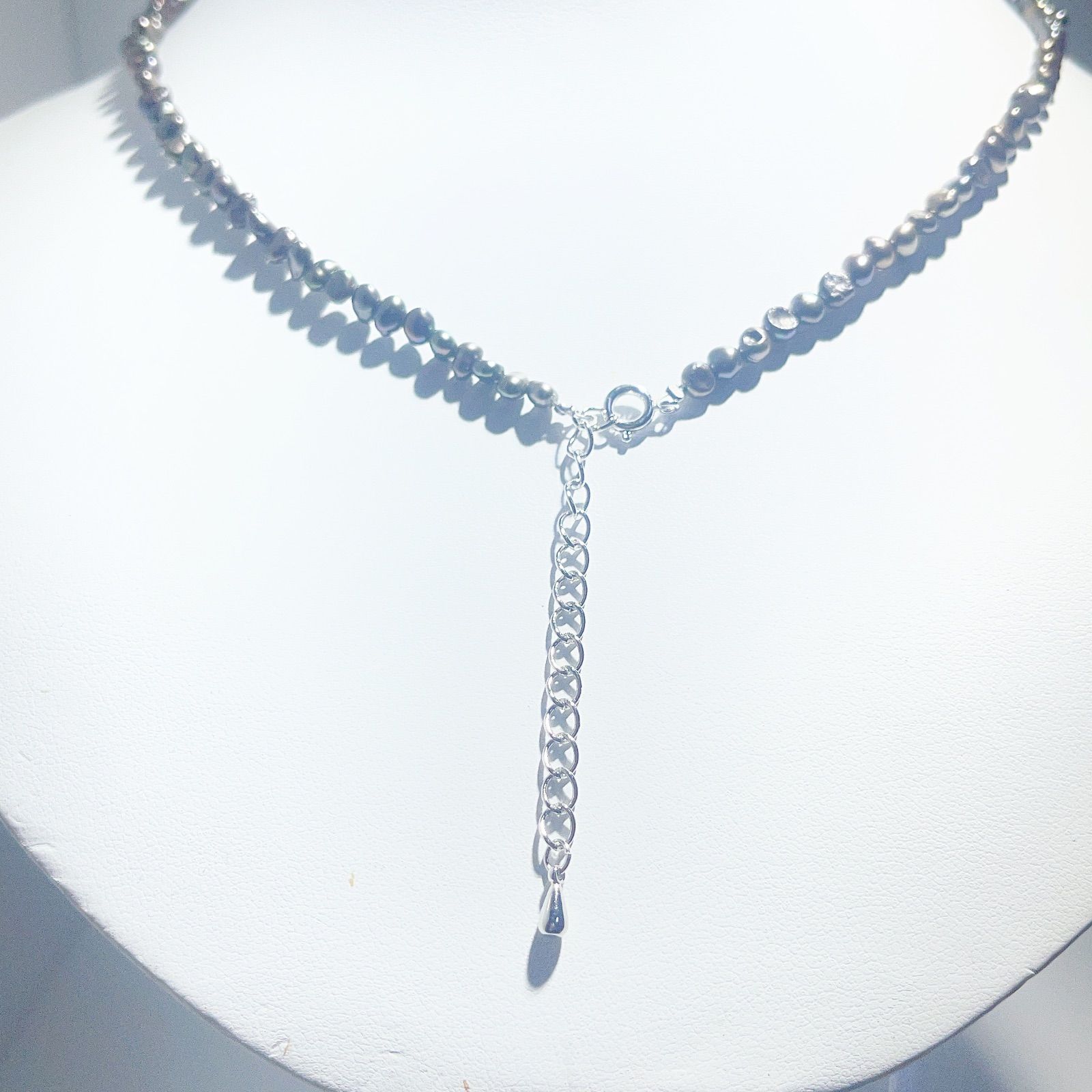 淡水パールネックレス染め黒淡水パールネックレスNO25-2509 - メルカリ