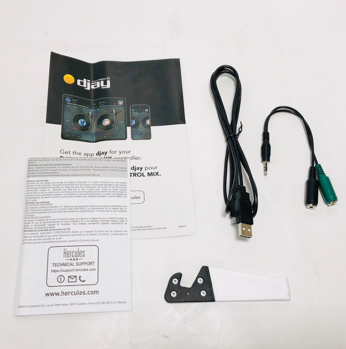  動作良好 Hercules DJControl Mix DJコントローラー スマホ対応 Bluetooth ワイヤレス ハーキュレス DJコントローラー DJ機材