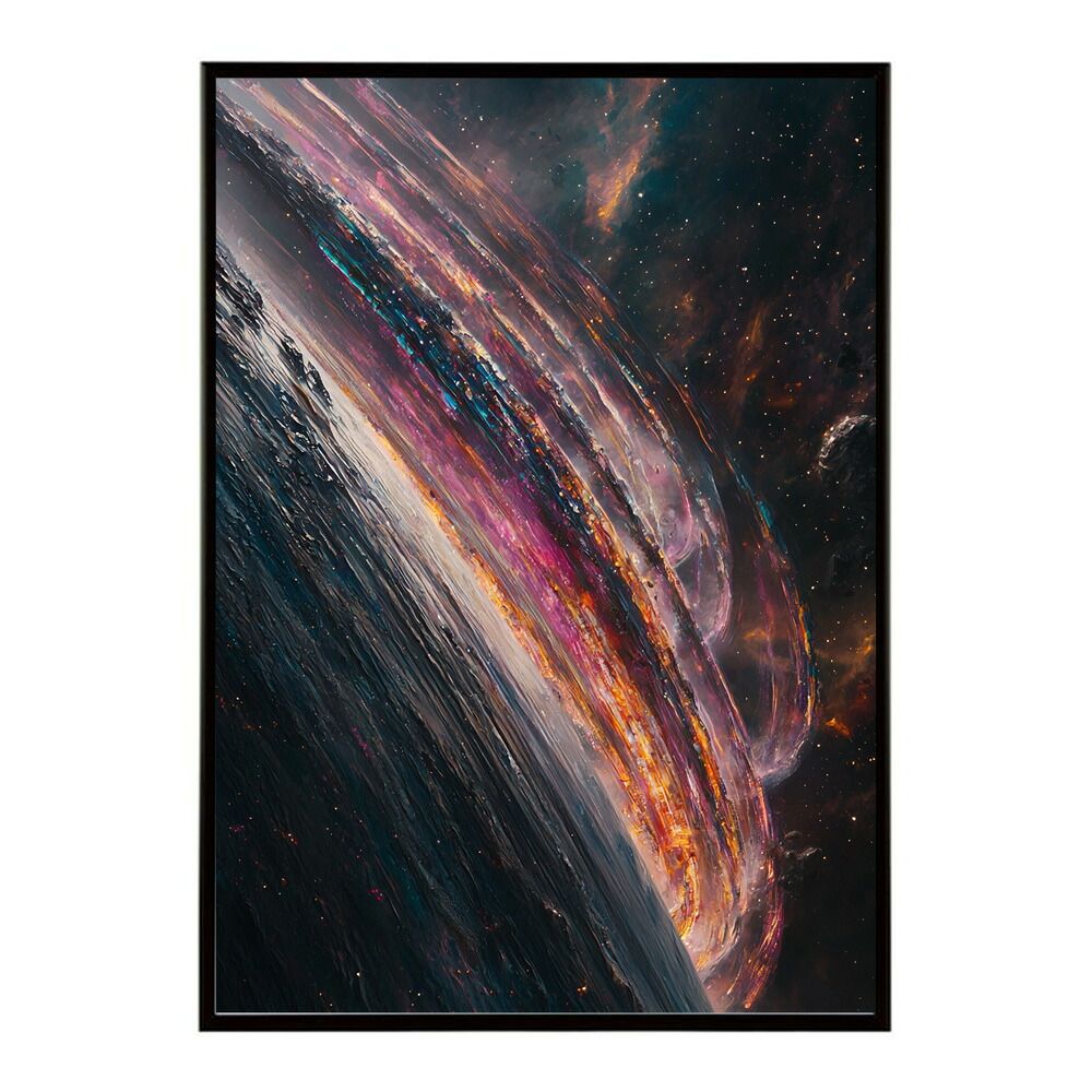 B4サイズ（約25x36cm）】【lm-poster-448】【フレーム付き】宇宙