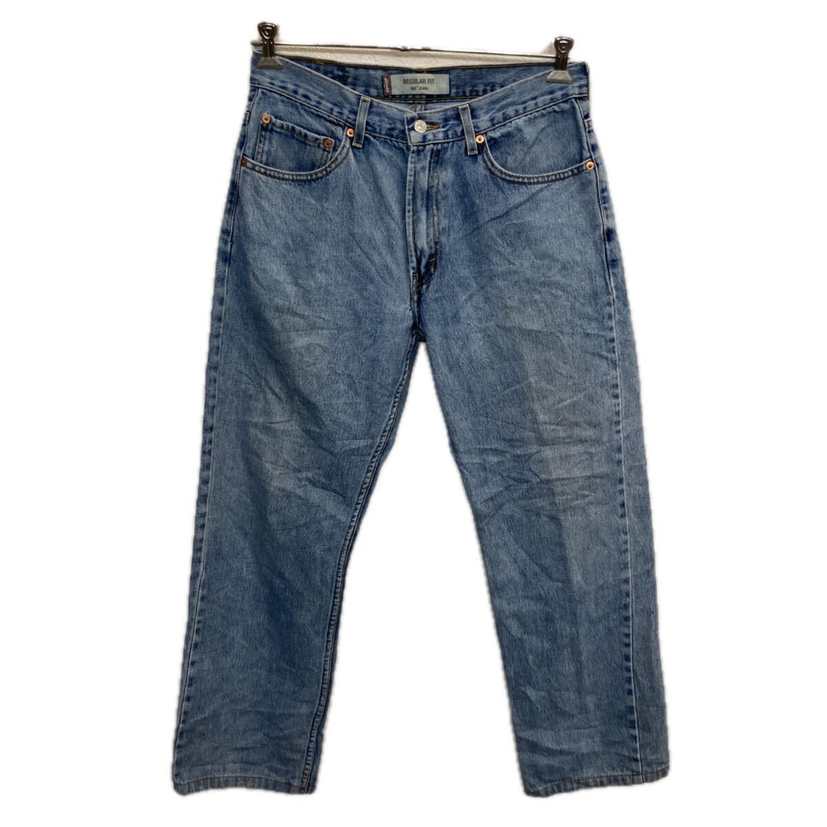 新作入荷，品質保証 Levi's 505 デニムパンツ W33 ライトブルー リーバイス ジップアップ アメカジ ジーンズ デニム コットン レギュラーフィット 2512-430 その他